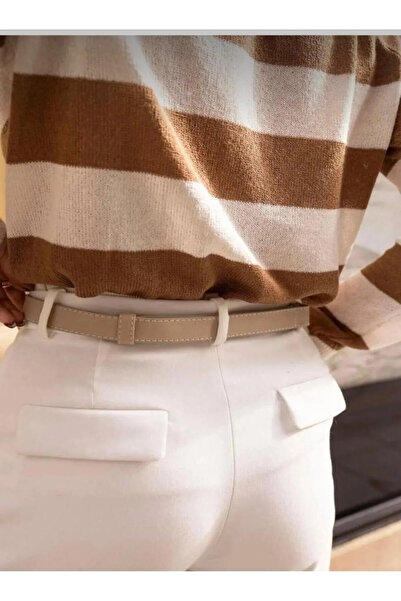 Tina حزام نسائي بإبزيم ذهبي مخيط وحزام للسراويل وحزام للملابس وحزام للقميص وح...