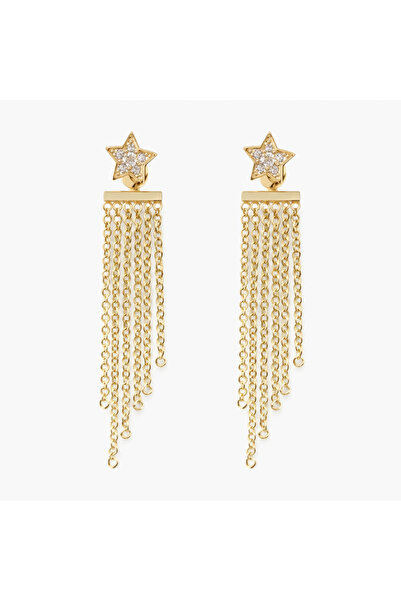LEROSY CO. Steel Star Dangle Earrings