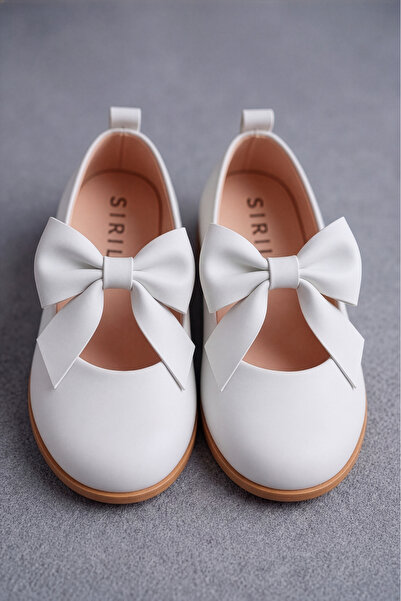 SIRRI Παπούτσια μπαλαρίνας Amira Velcro και Bow για κορίτσια