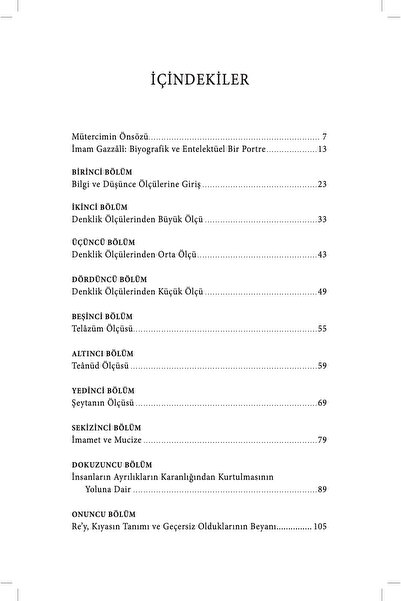Ketebe Düşünmenin Doğru Ölçüsü - İmam Gazali