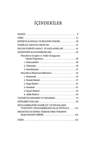 Ketebe El Münkız mine’d-Dalâl - İmam Gazali