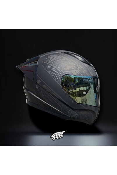LS2 Rapid 2 Crypt Motosiklet Kask (1 Renkli + 1 Şeffaf Vizörlü)