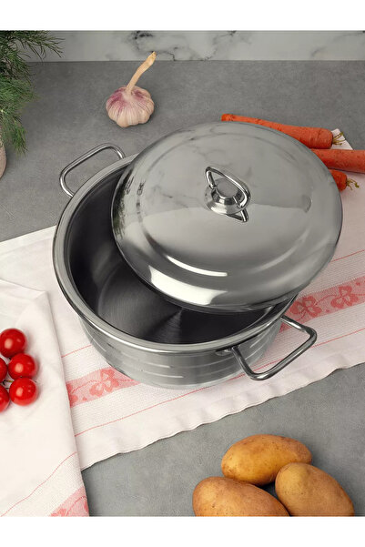 Bonera Masterchef 36 cm Deep Steel Pot - Induction Compatible