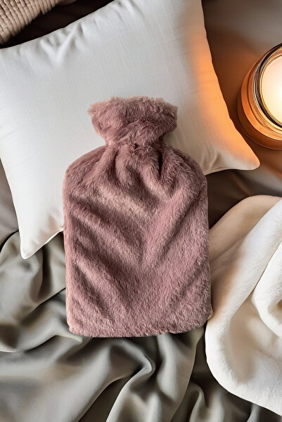 Eq deco Sıcak Su Torbası Peluş Kılıflı Gül Kurusu
