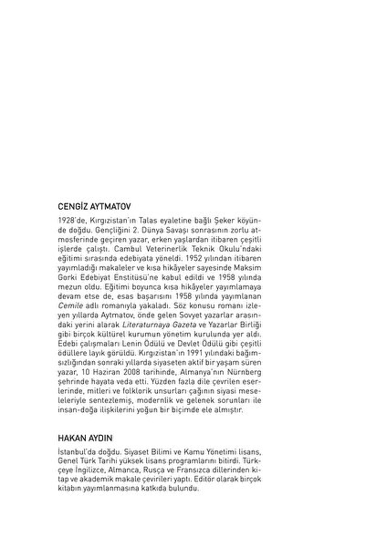 Ketebe Selvi Boylum Al Yazmalım Cengiz Aytmatov