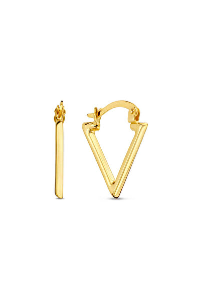 Beloro Jewels Della Spiga Luna Triangel-Ohrringe aus 9 Karat Gold, Bo360082