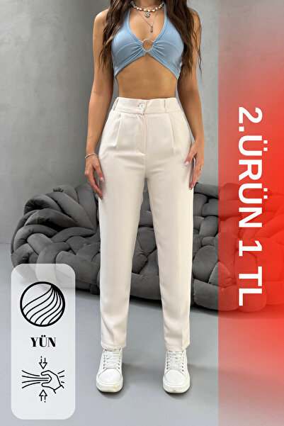 BİKELİFE Kobieta Wysoki stan Marchewka Model Elastyczny pas Wąskie nogawki Sp...