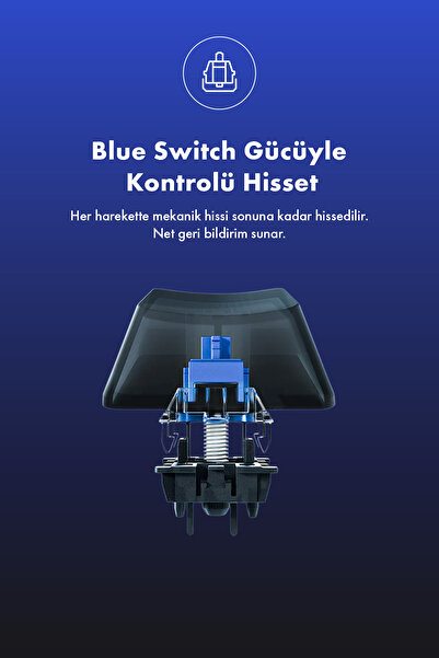 gameagle Strike Compact V2 Rainbow Kablolu TR Layout Mekanik Oyuncu Klavyesi