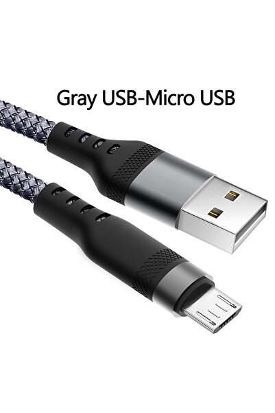 Choice 5m Grey Micro USB USB TYPE C Fast Charge Cable Android Micro USB line ...