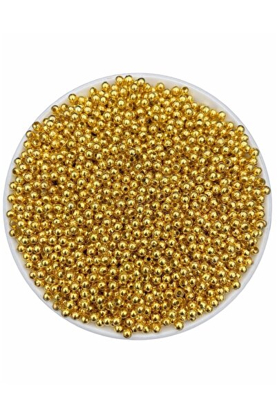 Hedef Bijuteri Mărgele din metal auriu/aur galben de 3 mm, mărgele pentru fab...