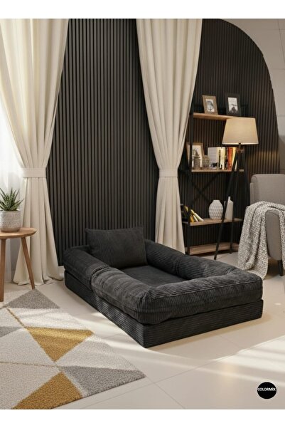 COLORMİX ANTRASİT Bebek Yer Yatağı - Taşınabilir Bebek Oyun Alanı Ve Aktivite...