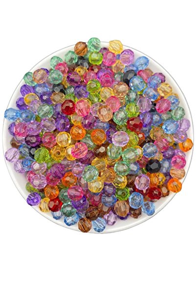 Hedef Bijuteri 50gr 8mm Mărgele acrilice model fagure de culoare mixtă, bijut...