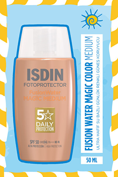 ISDIN Fotoprotector Fusion Water Color Medium Spf 50 50 ml Renkli Su Bazlı Yü...