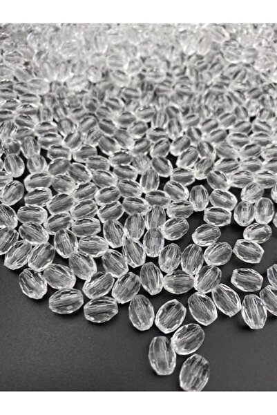 Hedef Bijuteri 25 gr Culoare transparentă 10x8mm Butoi acrilic, mărgele model...