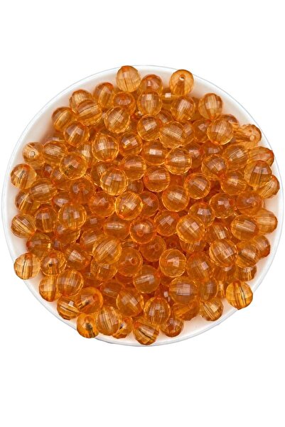 Hedef Bijuteri Mărgele acrilice de culoare portocalie de 10 mm, model World, ...