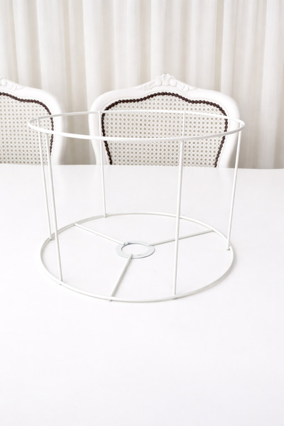 VENON سلك لمبة أرضية 30 سم، ثريا أسطوانية، هيكل مطلي باللون الأبيض، عرض 30 سم...