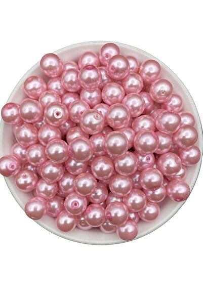 Hedef Bijuteri Mărgele de perle de sticlă roz deschis de 12 mm, mărgele pentr...