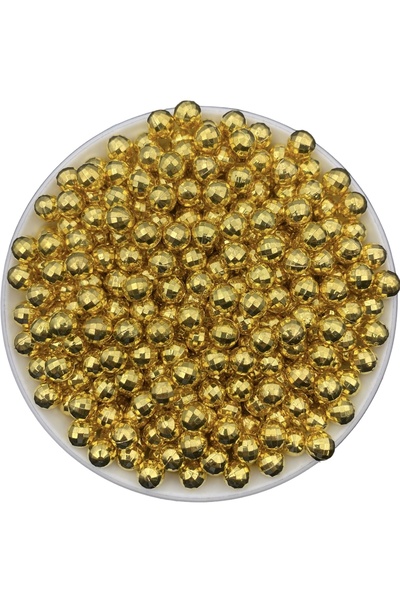 Hedef Bijuteri Mărgele de perle fără găuri, 8mm World Model Metalized Gold / ...