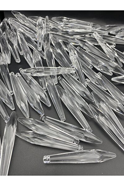 Hedef Bijuteri 100gr Akrilik Sarkıt,8cm Fişek Model Akrilik Boncuk Sallantılı...