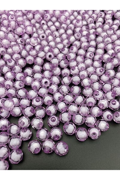 Hedef Bijuteri Mărgele acrilice de culoare liliac de 10 mm, model tip fagure,...