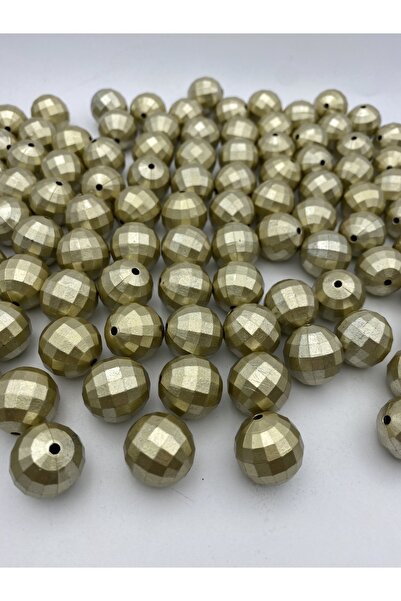 Hedef Bijuteri Mărgele model World de 20 mm, aur mat / culoare galben-auriu, ...