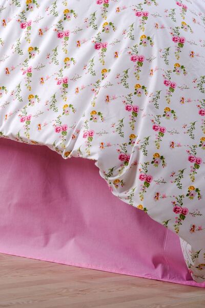 aytunç Pink Flower 100% Cotton (Without Sheets) Single Duvet Cover Set 160X200 cm