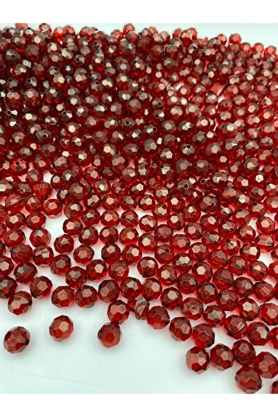 Hedef Bijuteri 100gr 10mm Mărgele acrilice model fagure de culoare burgundă, ...