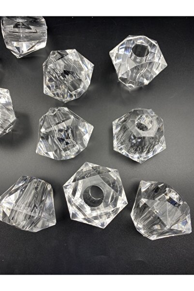 Hedef Bijuteri 2 Adet Musluk Başı,Elmas Model ,Akrilik Boncuk Avize Taşı, Aba...