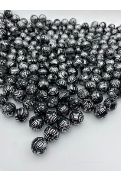 Hedef Bijuteri Mărgele negre aurite cu argint de 15 mm, confecționare bijuter...