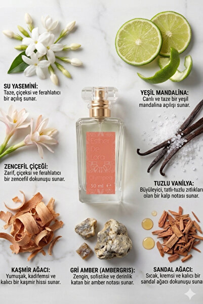 Esther De Lora Olympea %40 Esans Kalıcı Kadin Parfüm Poca Rabanne Edp Premium Kutu Afrodizyak 50ml 307