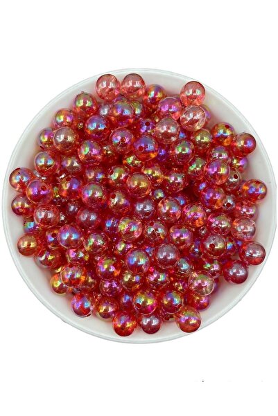 Hedef Bijuteri Mărgele acrilice Janjanli de 10 mm de culoare fucsia închis, b...