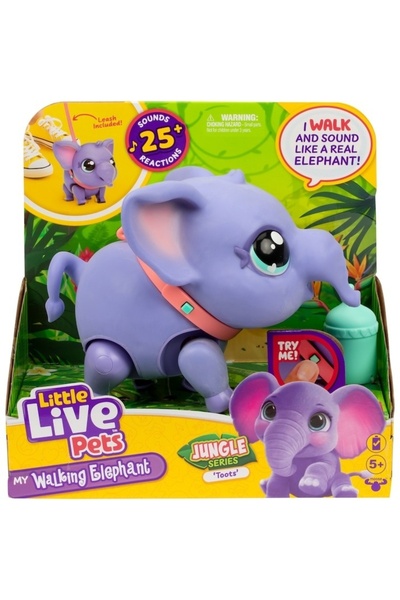 TM TOYS Jucărie interactivă Little Live Pets - Animalul meu de companie, Elef...
