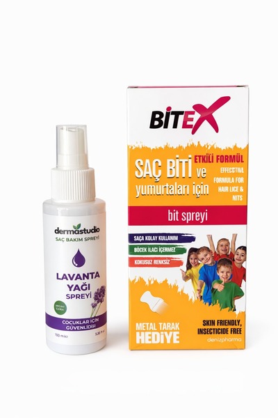 Bitex Saç Biti Ve Yumurtaları Için Bit Spreyi 100 ml+Lavanta yağlı saç spreyi...