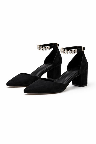 CRAFT MODA Women's Shoes with Stone Ankle Strap and Heels