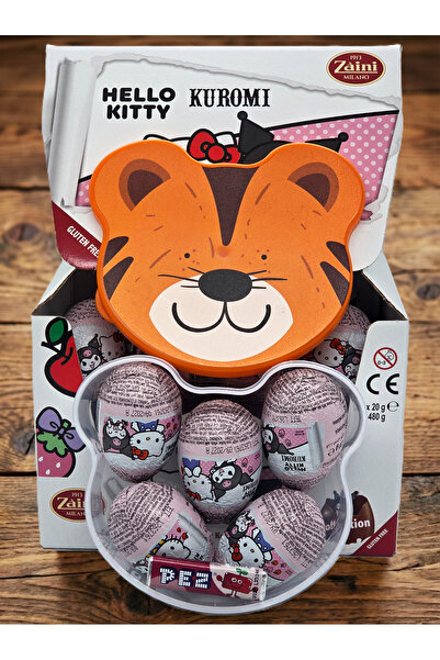 Zaini Hello Kitty Glutensiz Çikolatalı Sürpriz Yumurta 5 Adet (Kablı)