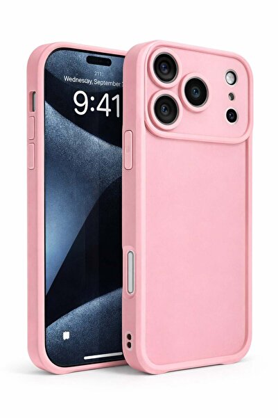 Vissona iPhone 17 Pro Max Uyumlu Kamera Çıkıntılı Mat Silikon Darbe Emici Tel...