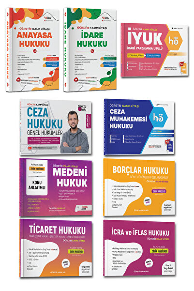 hukuk öğretir 2026 KPSS A HUKUK KONU ANLATIMLI KİTAP SETİ