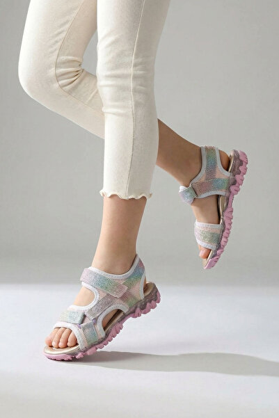 Moda Lime Κορίτσι Velcro Ευέλικτη Σόλα Πλήρης Ορθοπεδική Ανθεκτική Φαρδιά Εφα...