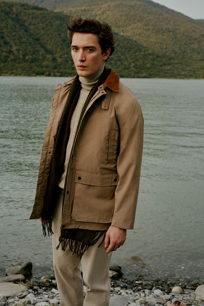 AC&Co / Altınyıldız Classics Pánský norkový límec s kapucí a stojáčkem Standa...