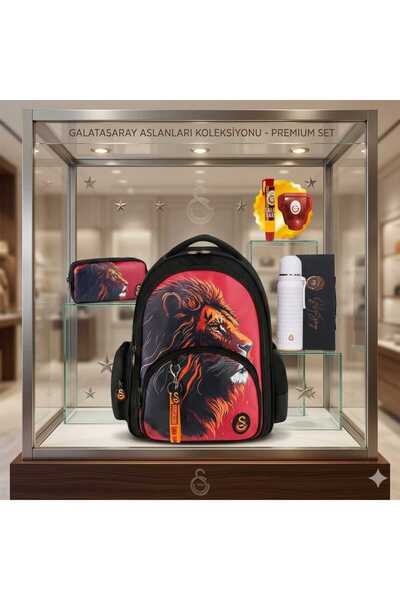 Galatasaray Licensed School Bag, Licensed Pencil Case - Thermos Flask Set in ...