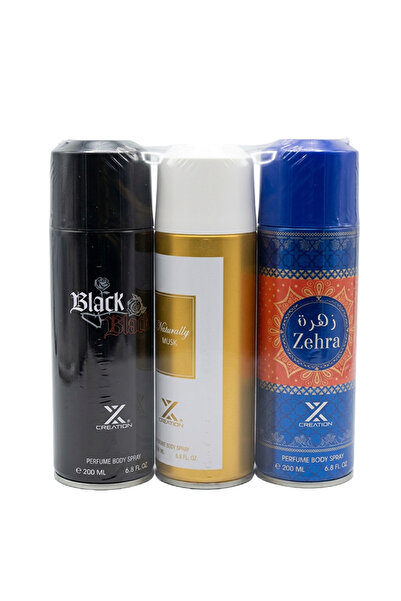 X Creation ASST DEO 200ML (3PCS)