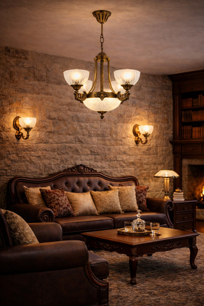 HubRom Candelabru HubRom, YENI LOST 5003-3040-52 65x65xÎmax95 cm 3xE27-60W + ...