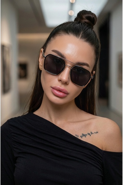 Chunky Frame Unisex  Siyah Güneş Gözlüğü
