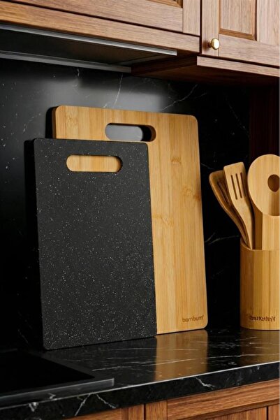 Bambum Leona - Double Cutting Board Black