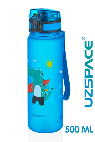Uzspace Figürlü 500 ML Tritan Çocuk Su Matarası BPA İçermez Okul Sukul