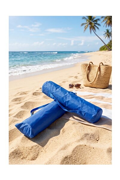 Yeşil Atölye Καρέκλα κάμπινγκ καρέκλα πικνίκ με τσάντα μεταφοράς 2 τεμάχια μπλε