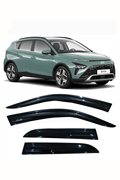 CARDANADAM Hyundai Bayon Cam Rüzgarlığı Parlak Siyah 4 Kapı Için 4 Parça Yapı...