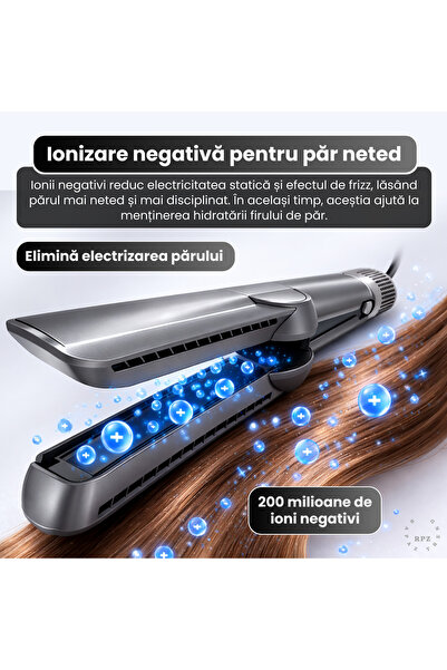 OEM Placa indreptat,uscat parul,SHINE AIR,2 in 1,1500W,ioni negativi,4trepte temperatura,110000rpm