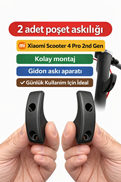mi dünyası Xiaomi Electric Scooter 4 Pro 2nd Gen Poşet Askısı Direksiyon Kanc...