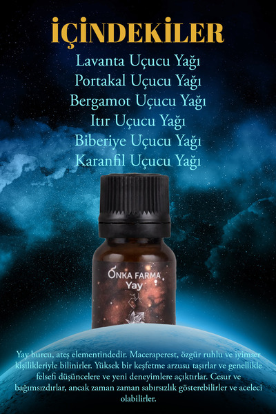 OnkaFarma Onka Farma Sagittarius Essential Oil Blend 10 ml - Zodiac Series Aromatherapy